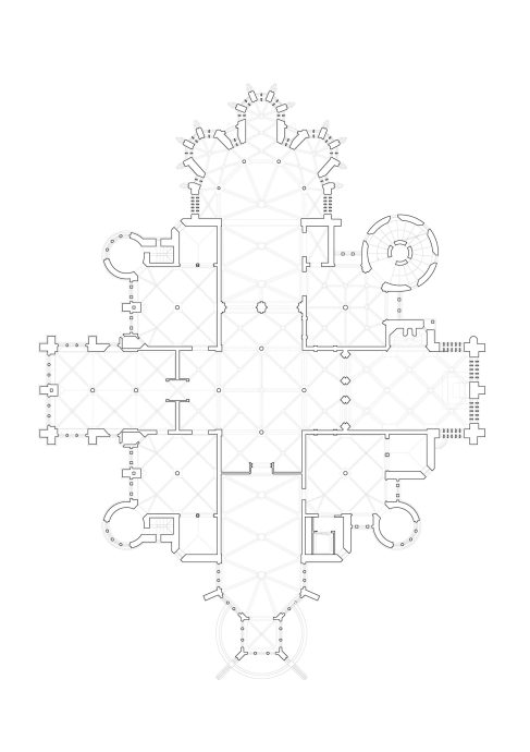 VIRA_arquitectura_Restauración_del_Palacio_Episcopal_Astorga_Gaudí_Planta Primera